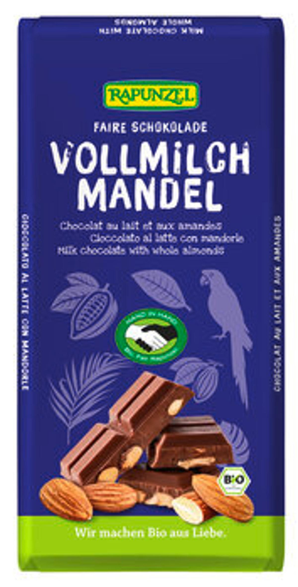 Produktfoto zu Vollmilch Schokolade Mandel