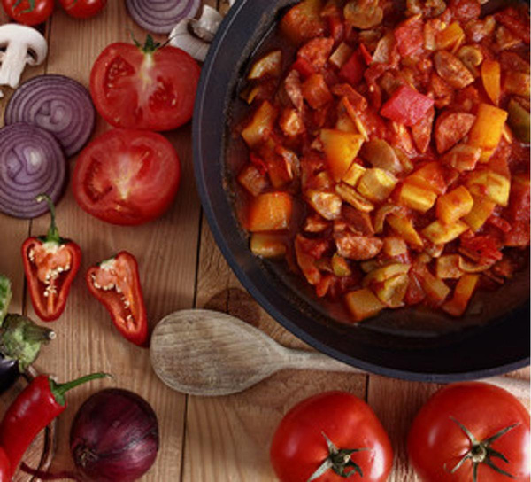 Produktfoto zu Champignon Gulasch