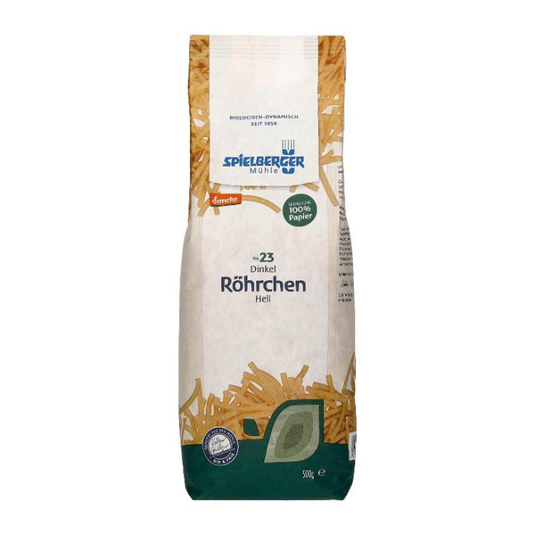 Produktfoto zu Dinkel Röhrchen, hell  500g