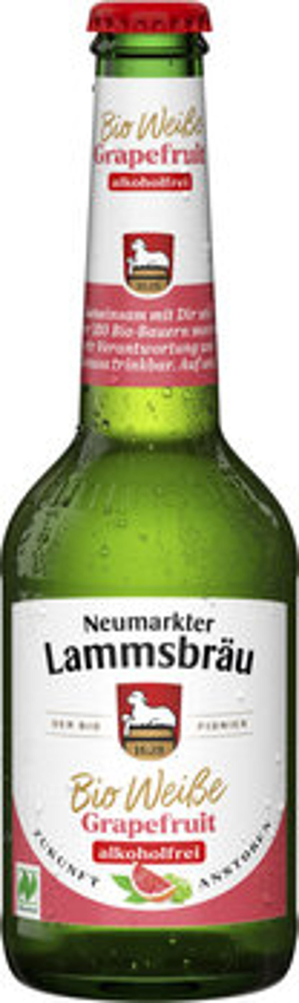Produktfoto zu Lammsbräu Bier Weiße Grapefruit, alkoholfrei, 0,33 l