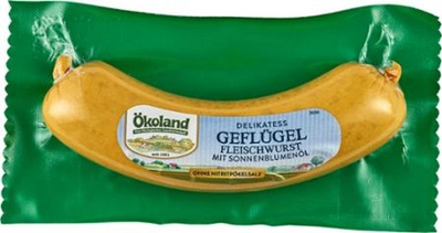 Produktfoto zu Geflügel-Fleischwurst, 180 g, Ökoland