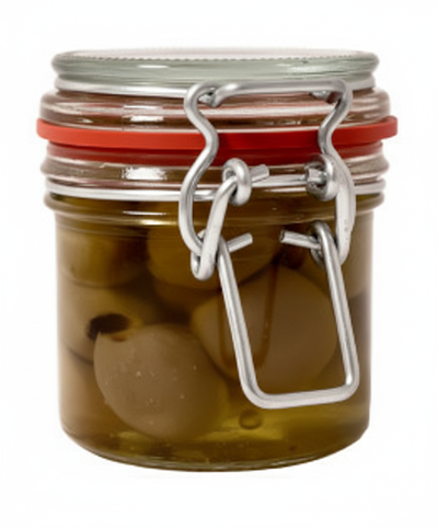 Produktfoto zu grüne Oliven in Öl, 50 g