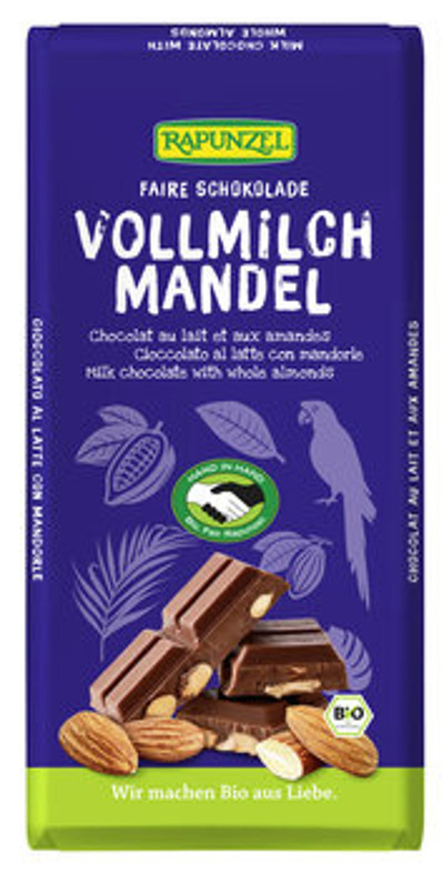 Produktfoto zu Vollmilch Schokolade Mandel