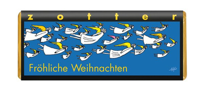 Produktfoto zu Schokolade Fröhliche Weihnachten, 70 g, Zotter