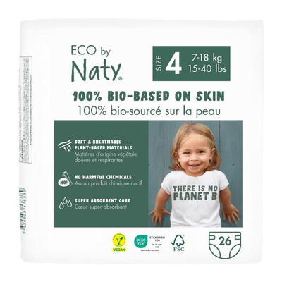 Produktfoto zu Eco by Naty Windel Gr.4, 7 - 18 kg, 26 St.