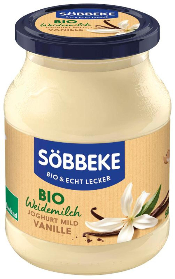 Produktfoto zu Joghurt Vanille 3,8% 500 g , Söbbeke