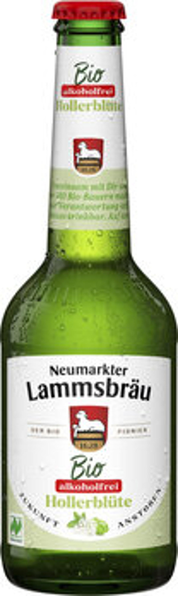 Produktfoto zu Lammsbräu Bier Hollerblühte, alkoholfrei, 10x0,33 l
