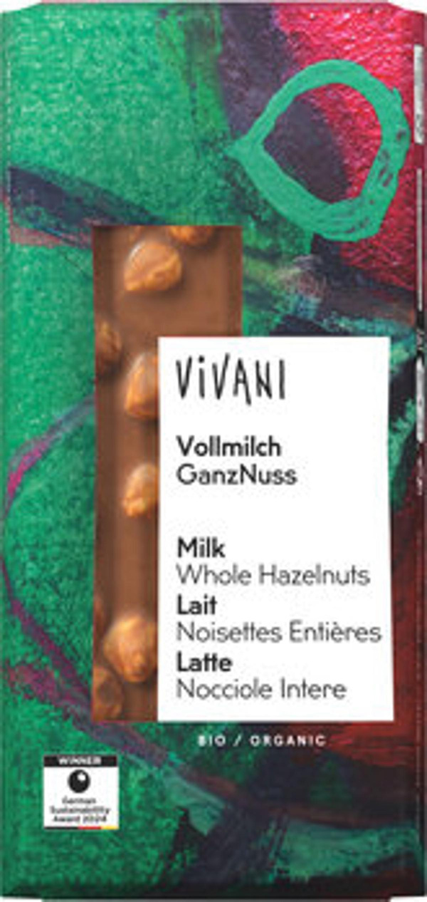 Produktfoto zu Schokolade Vollmilch, Haselnuss