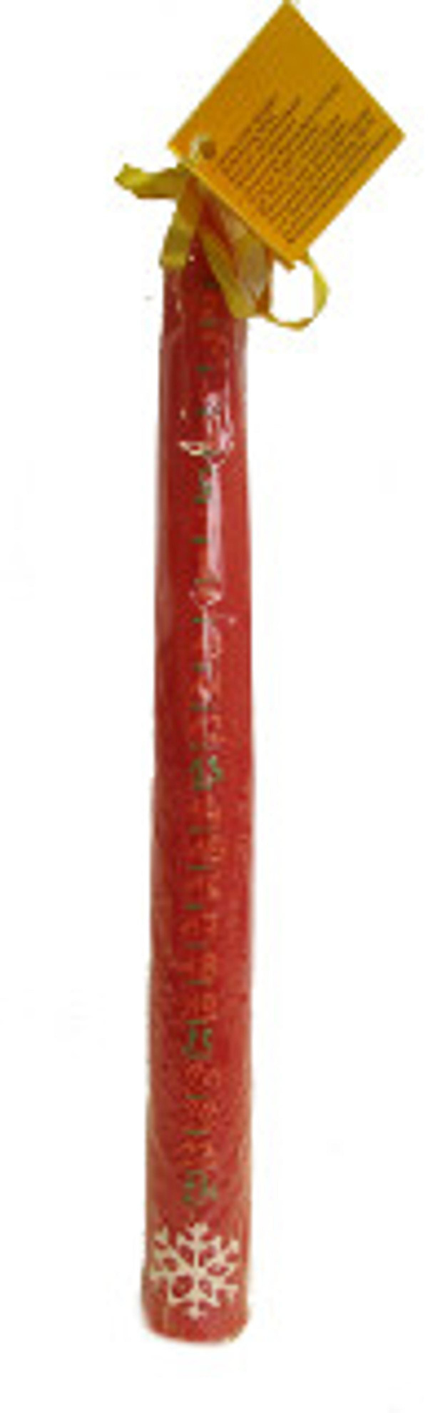 Produktfoto zu Adventskalenderkerze, rot, 260 x 24 mm, KHT