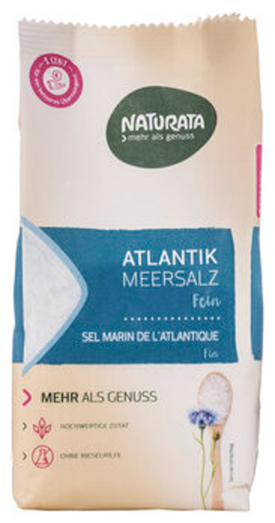 Produktfoto zu Meersalz, Atlantik, fein, 500g