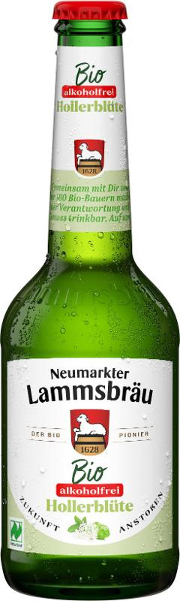 Produktfoto zu Lammsbräu Bier Hollerblühte, alkoholfrei, 10x0,33 l