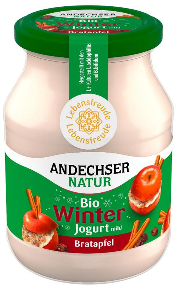 Produktfoto zu Joghurt Bratapfel 3,8%, 500 g,  Andechser Molkerei