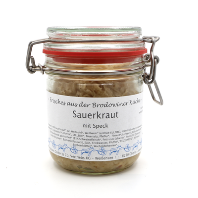 Produktfoto zu Sauerkraut mit Speck, 300g