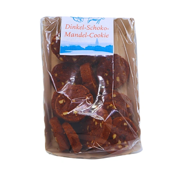 Produktfoto zu Dinkel-Schoko-Mandel-Cookies, 100 g