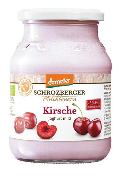 Produktfoto zu Joghurt Kirsch Holunder 3,5%, Schrozberger Milchbauern