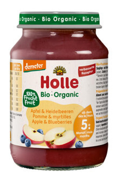 Produktfoto zu Apfel und Heidelbeeren, 190 g
