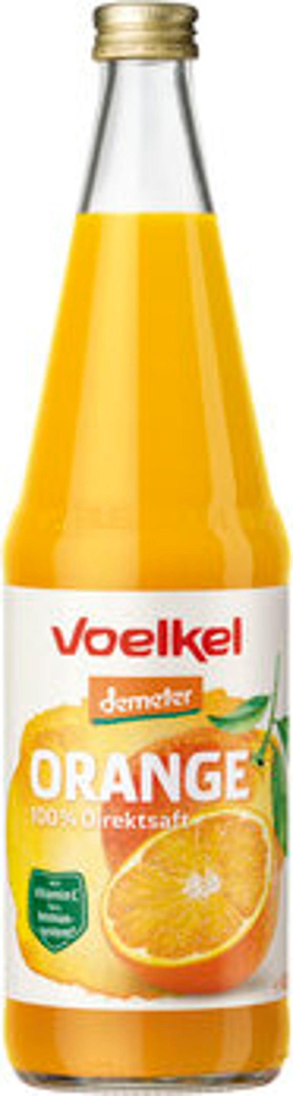Produktfoto zu Demeter Orangensaft, 6 x 0,7 l Kasten Voelkel
