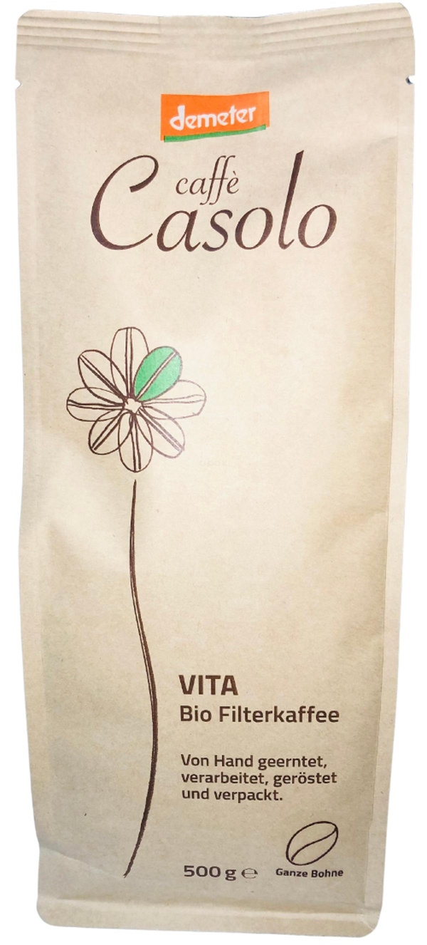 Produktfoto zu Casolo Vita Filterkaffee Bohne