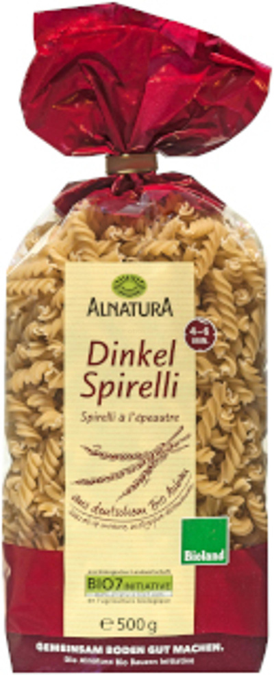 Produktfoto zu Dinkel Spirelli 500 g