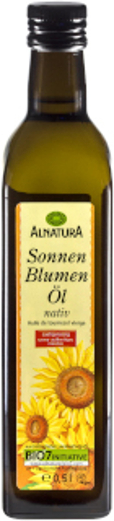 Produktfoto zu Sonnenblumenöl nativ, 0,5 l
