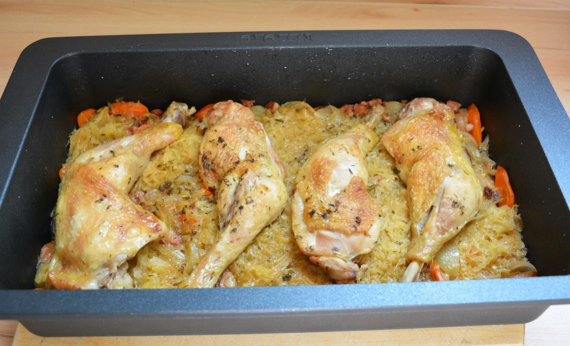 Rezeptbild für Sauerkraut-Hähnchen-Topf