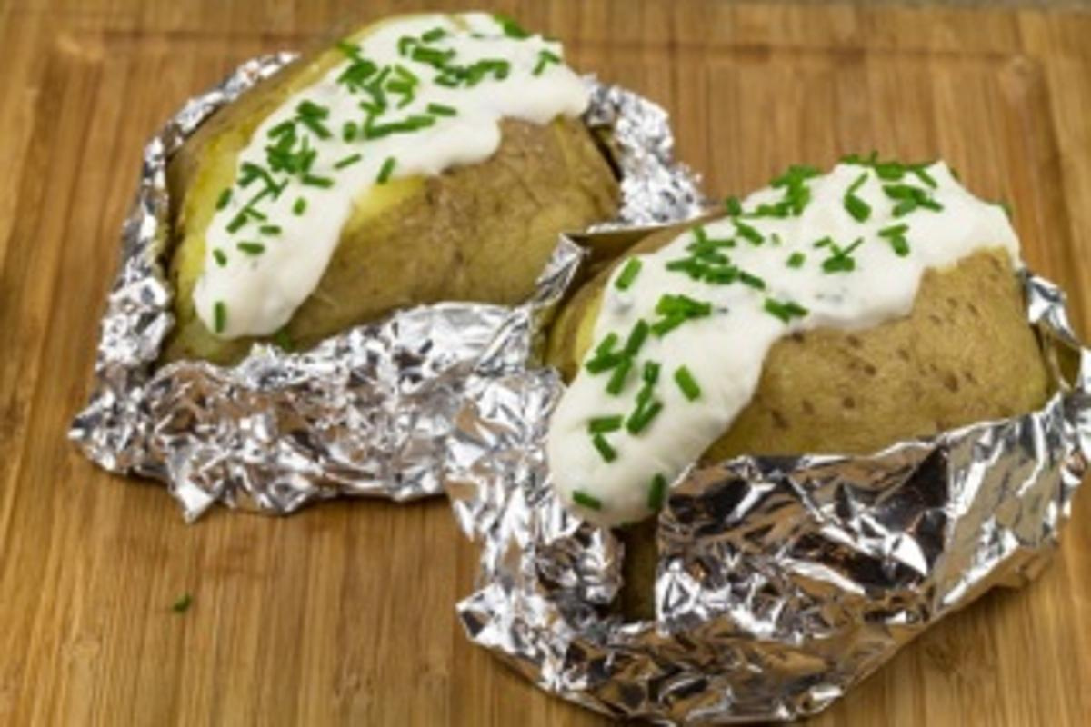 Ofenkartoffeln mit Quark