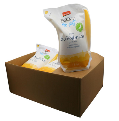 Produktfoto zu Vollmilch im Beutel  , 9 x 1 l ,  Ökodorf Brodowin
