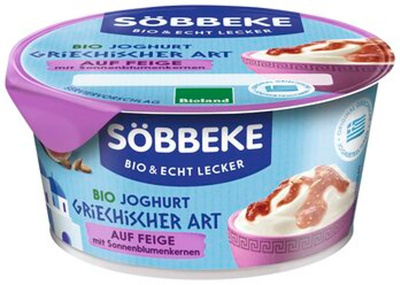 Produktfoto zu Joghurt griechischer Art auf Feige, 150 g, Söbbeke