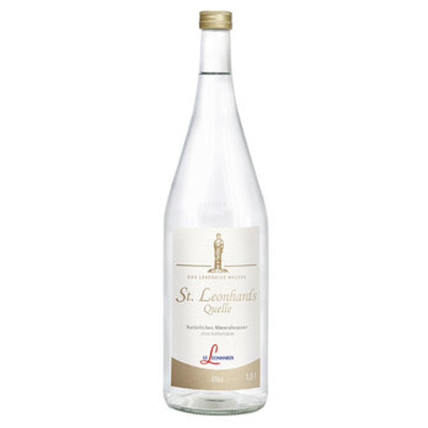 Produktfoto zu Mineralwasser still, 6 x 1 l St. Leonhards Quellen