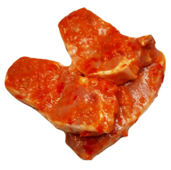 Produktfoto zu Schweineminutensteak mit Tomate_Mango Marinade