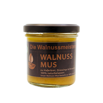 Produktfoto zu Walnussmus, 125 g, Walnussmeisterei Böllersen