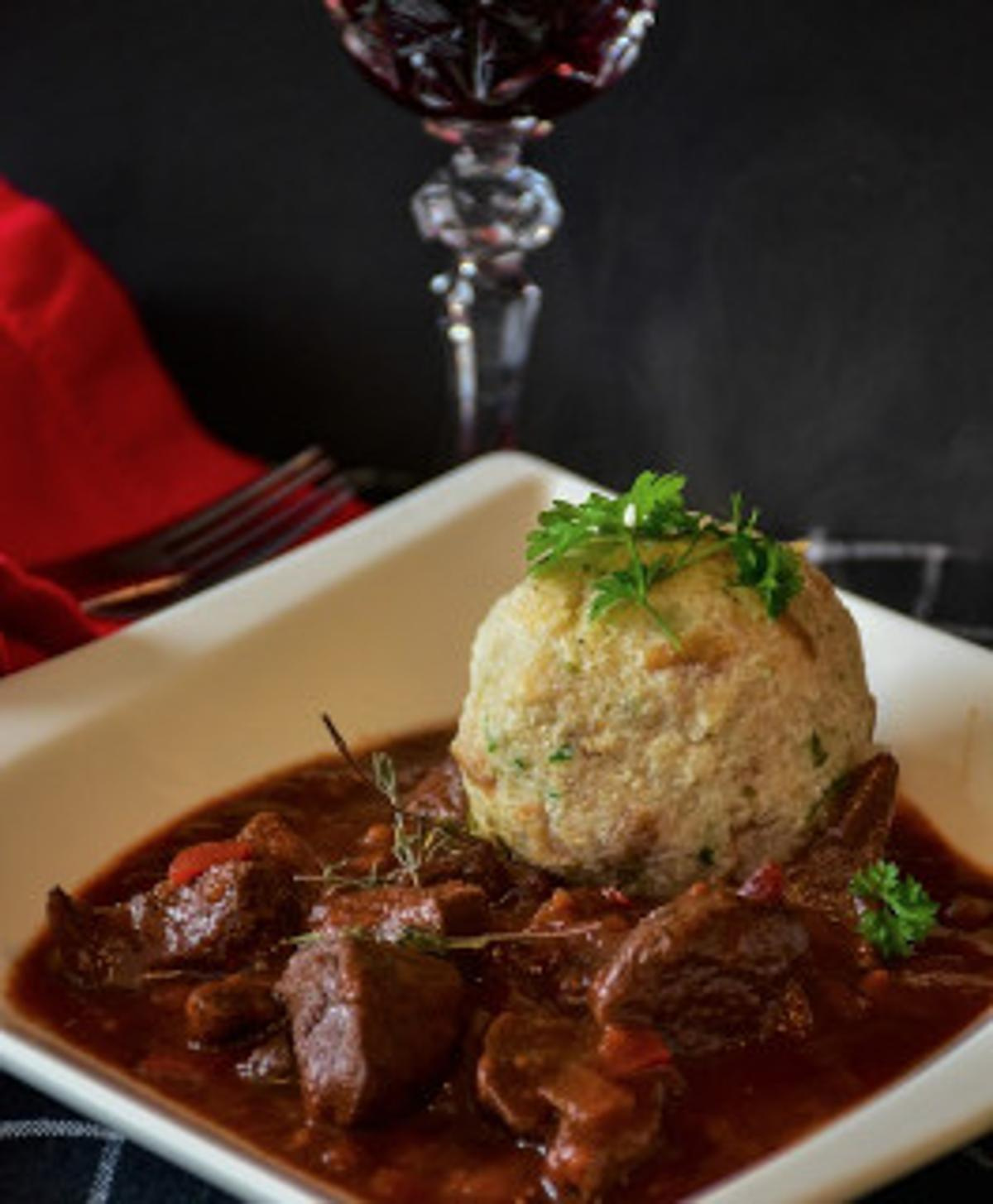 Rinderherzragout mit Steinpilz