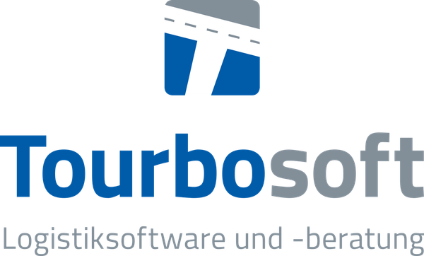 KI generiert: Logo von Tourbosoft, inklusive Text: "Logistiksoftware und -beratung".