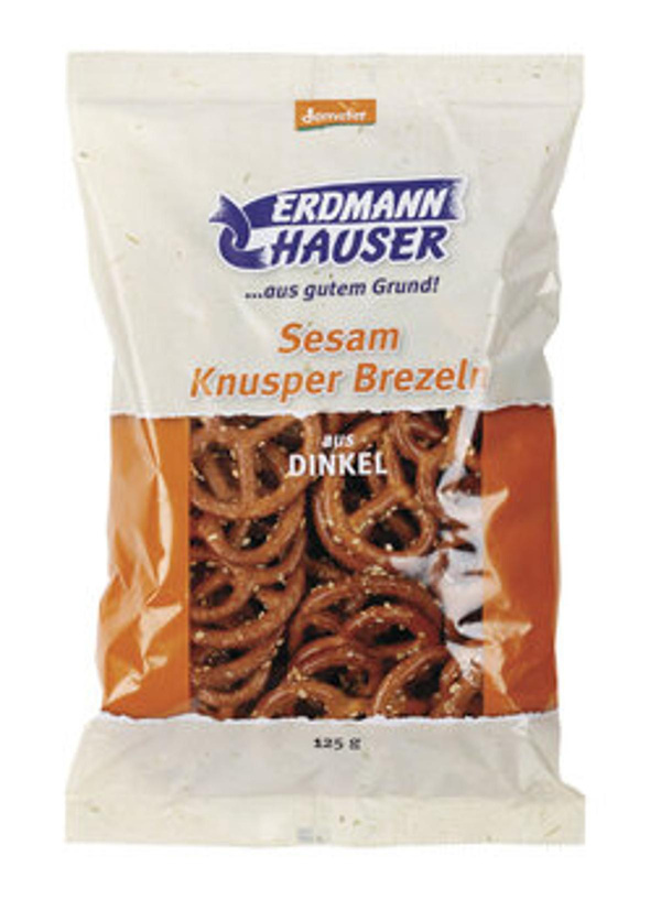 Produktfoto zu Dinkel Knusperbrezeln Sesam, 125 g