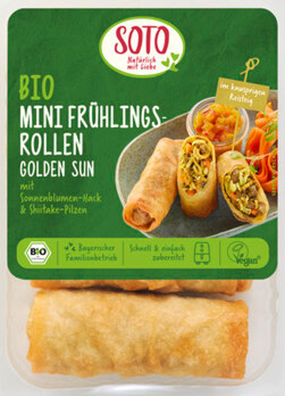 Produktfoto zu Mini Frühlingsrollen Golden Sun,  190 g, SOTO