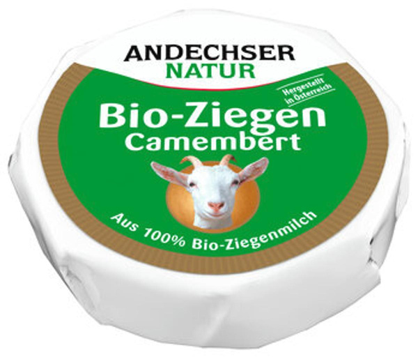 Produktfoto zu Ziegen Camembert, 100 g Andechser Natur