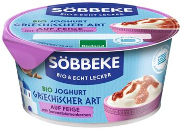 Produktfoto zu Joghurt griechischer Art auf Feige, 150 g, Söbbeke
