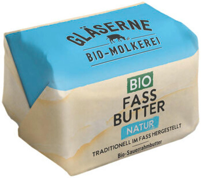 Produktfoto zu Fassbutter Sauerrahm, natur, 250 g, Gläserne Molkerei
