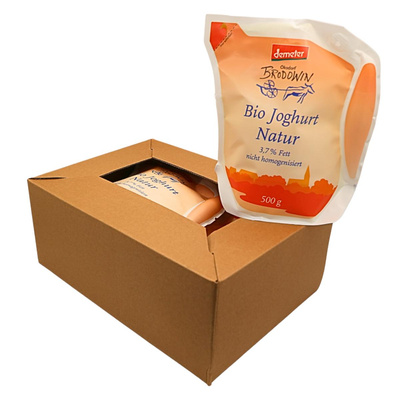 Produktfoto zu Brodowiner Joghurt, natur, 6 x 0,5 l im Karton