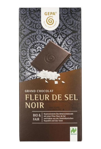 Produktfoto zu Fleur de Sel Zartbitterschokolade 70%  100g
