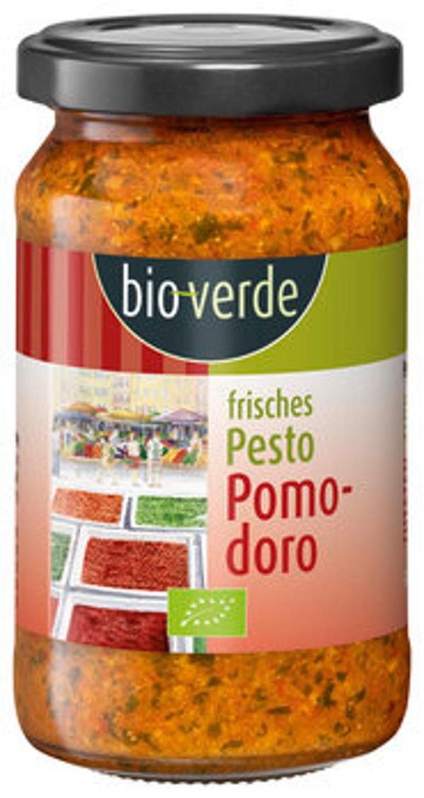 Produktfoto zu Pesto Pomodoro, 165 ml bio verde