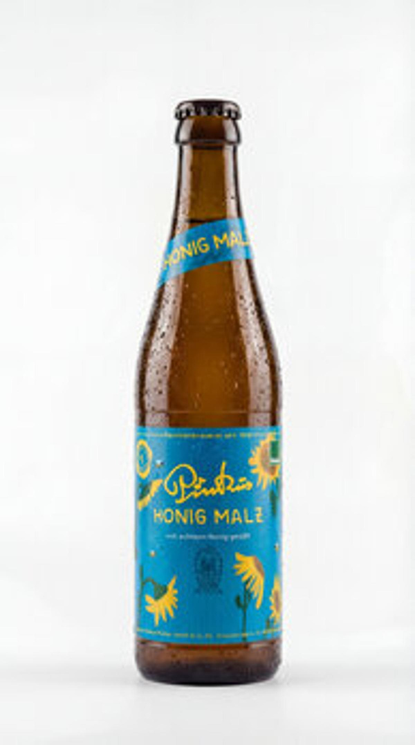 Produktfoto zu Pinkus Honig-Malz, 24 x 0,33 l