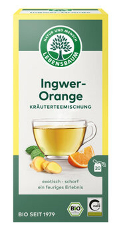 Produktfoto zu Tee Ingwer-Orange, 20 x 2g