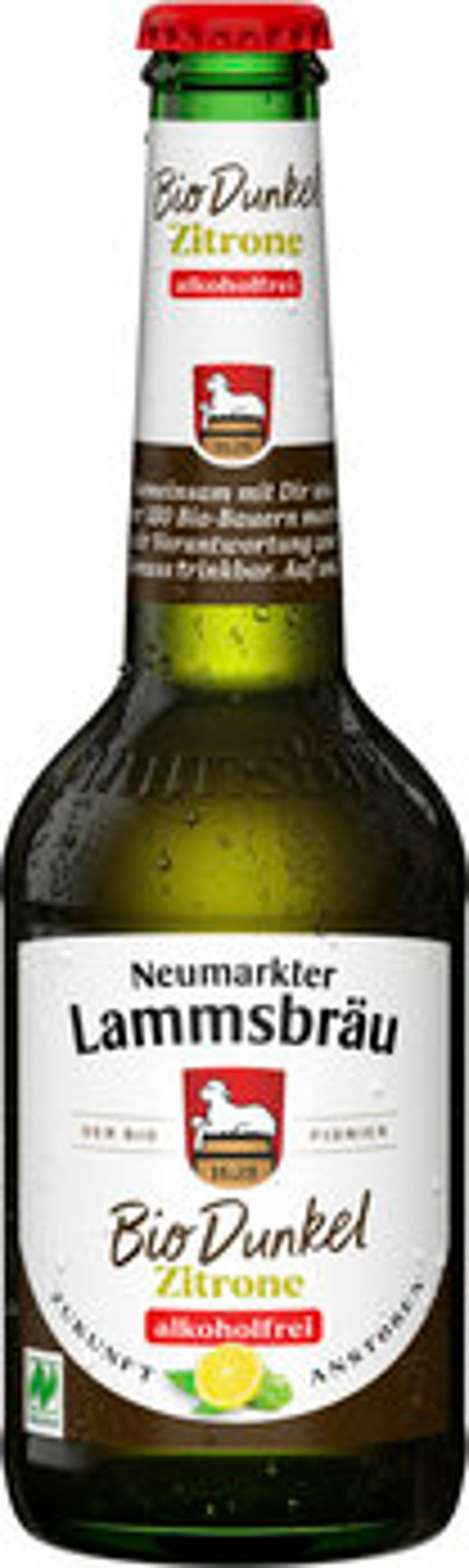 Produktfoto zu Lammsbräu Bier Dunkel & Pure Zitrone Alkoholfrei, 0,33 l