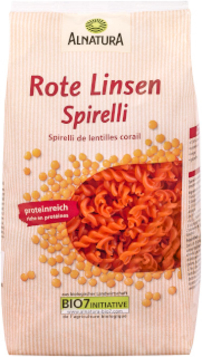 Produktfoto zu Rote Linsen Spirelli 250 g
