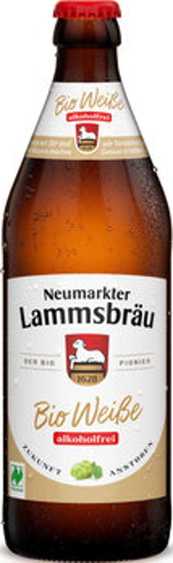 Produktfoto zu Lammsbräu Bier Weiße Alkoholfrei, 10 x 0,5 l