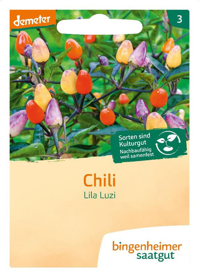 Produktfoto zu Saatgut Lila Luzi-Peperoni