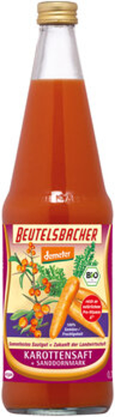 Produktfoto zu Karotte-Sandorn Saft, 0,7 l Beutelsbacher Fruchtsaftkelterei