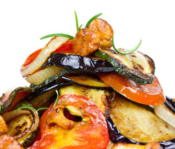 Produktfoto zu Geschmorte Auberginen_Tomaten