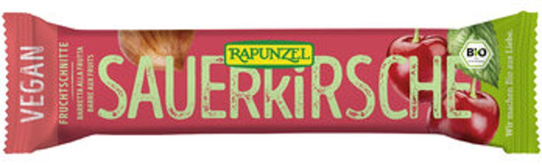 Produktfoto zu Fruchtschnitte Sauerkirsche, 40 g, Rapunzel